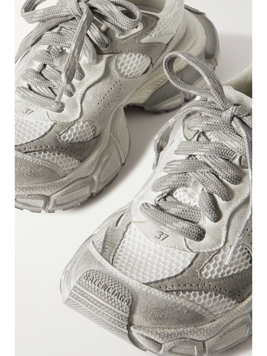 3XL suede and mesh sneakers 3XL suede and mesh sneakers