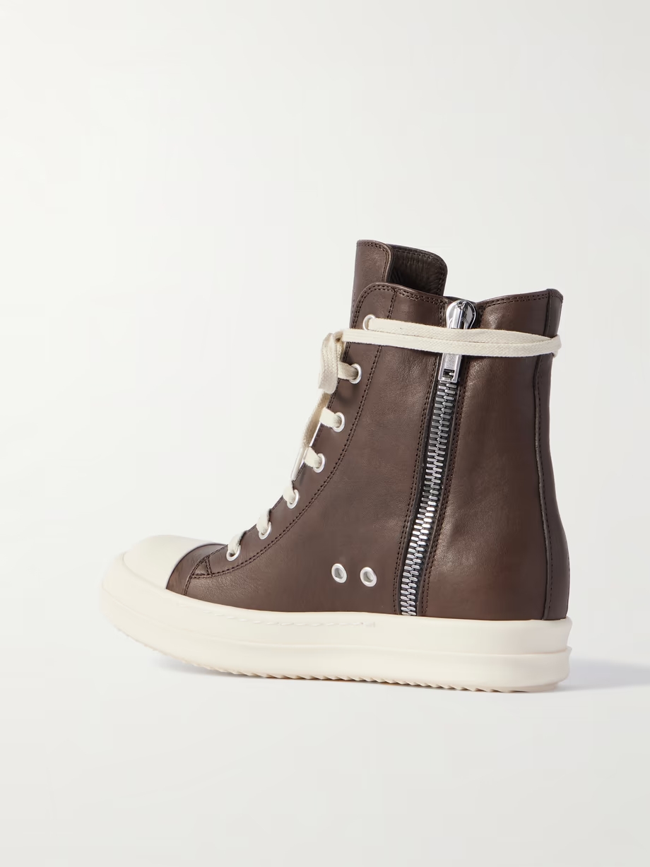 Leather high-top sneakers Leather high-top sneakers