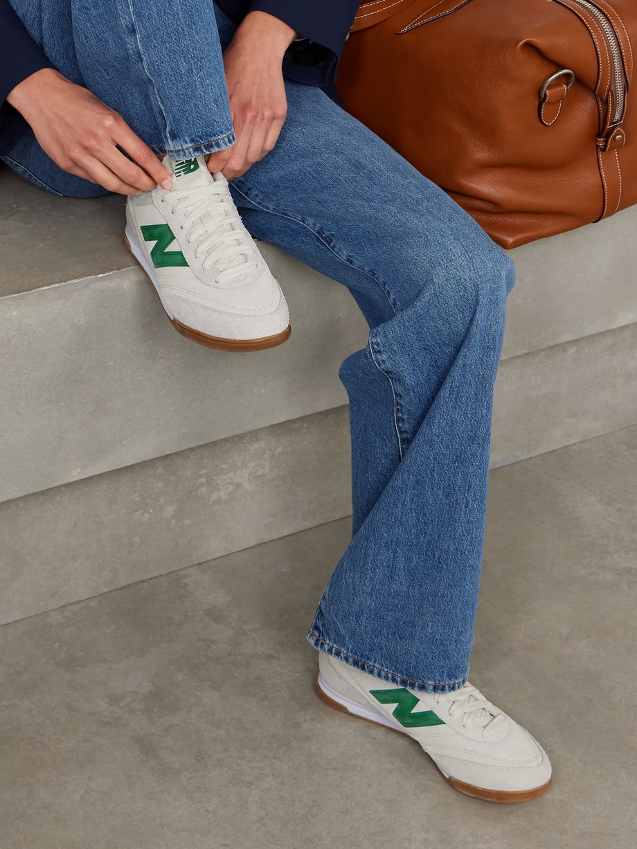 RC42 suede-trimmed leather sneakers RC42 suede-trimmed leather sneakers