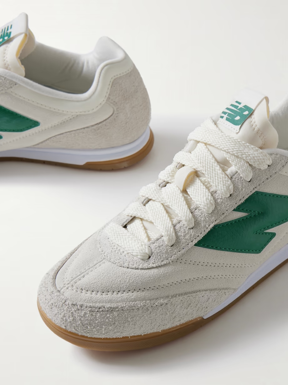 RC42 suede-trimmed leather sneakers RC42 suede-trimmed leather sneakers