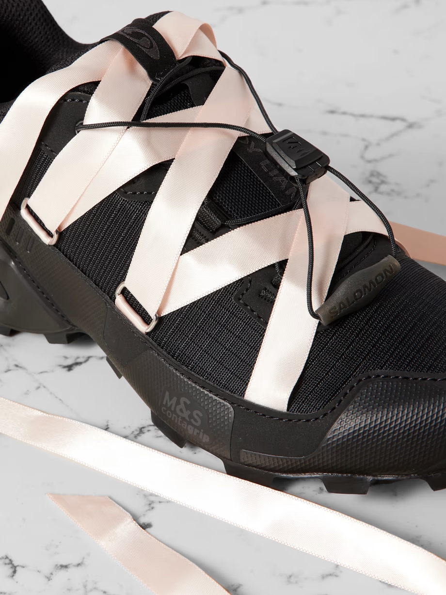 + Sandy Liang Speedcross satin, rubber and mesh-trimmed ripstop sneakers + Sandy Liang Speedcross satin, rubber and mesh-trimmed ripstop sneakers