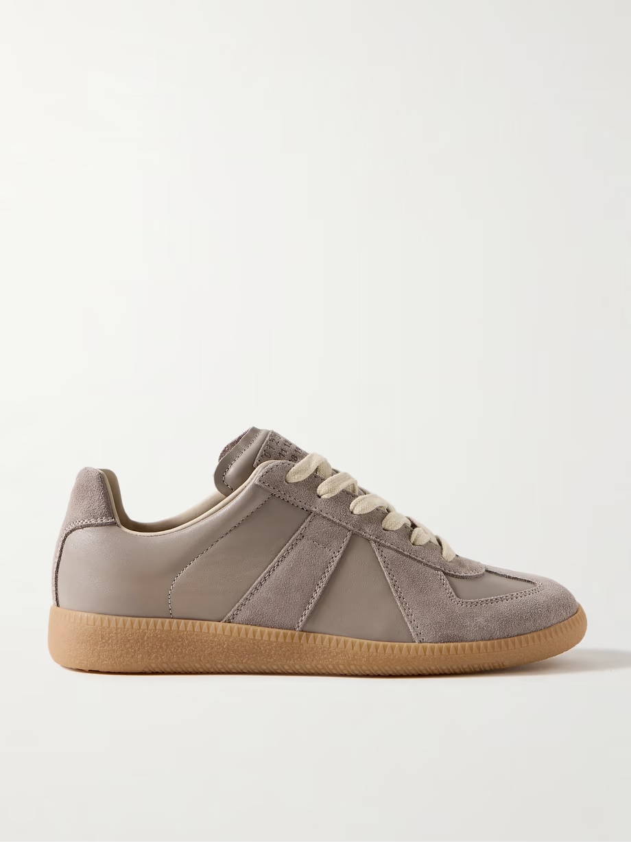Replica suede and leather sneakers Replica suede and leather sneakers