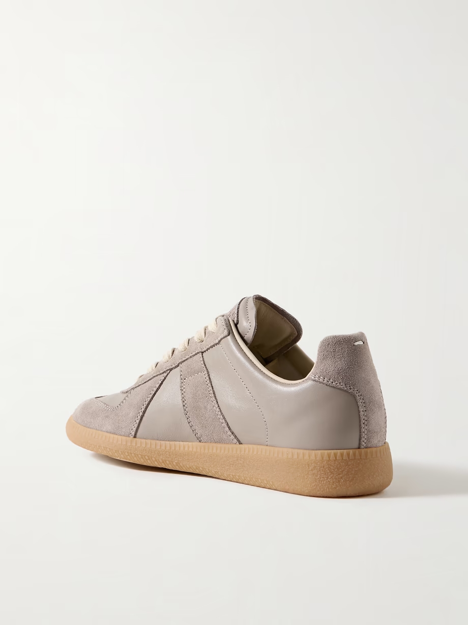 Replica suede and leather sneakers Replica suede and leather sneakers
