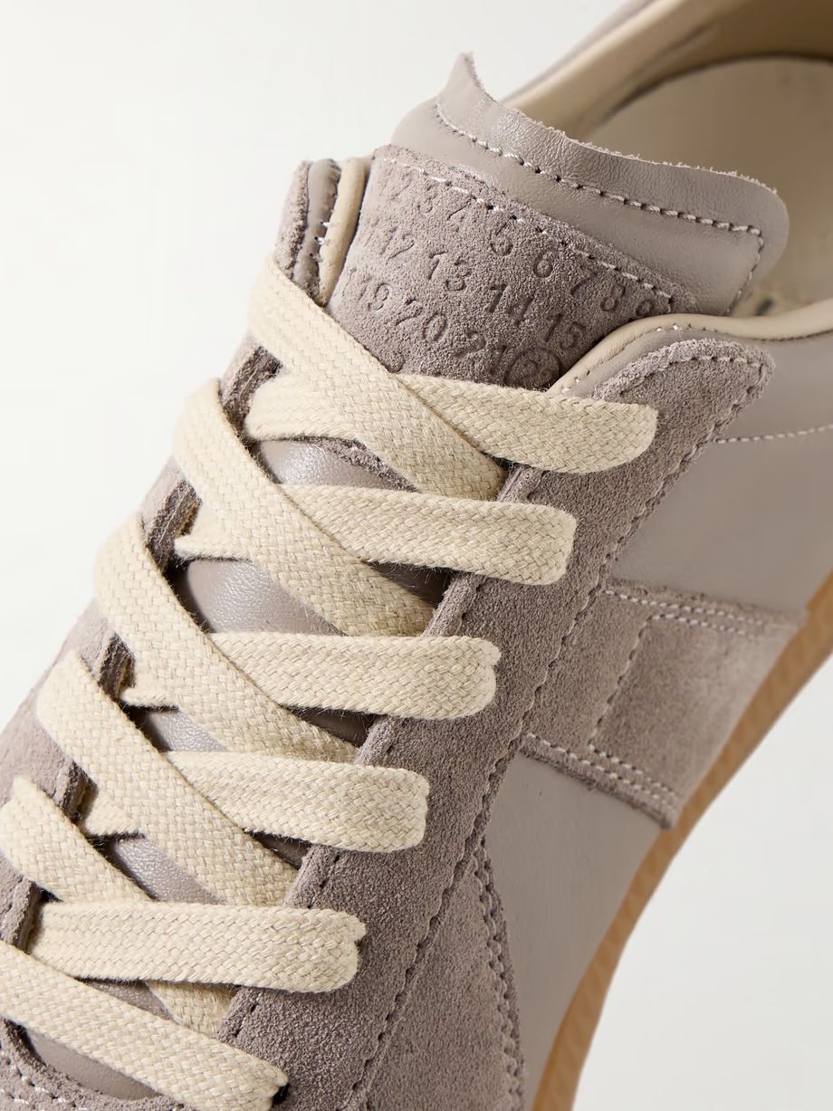 Replica suede and leather sneakers Replica suede and leather sneakers
