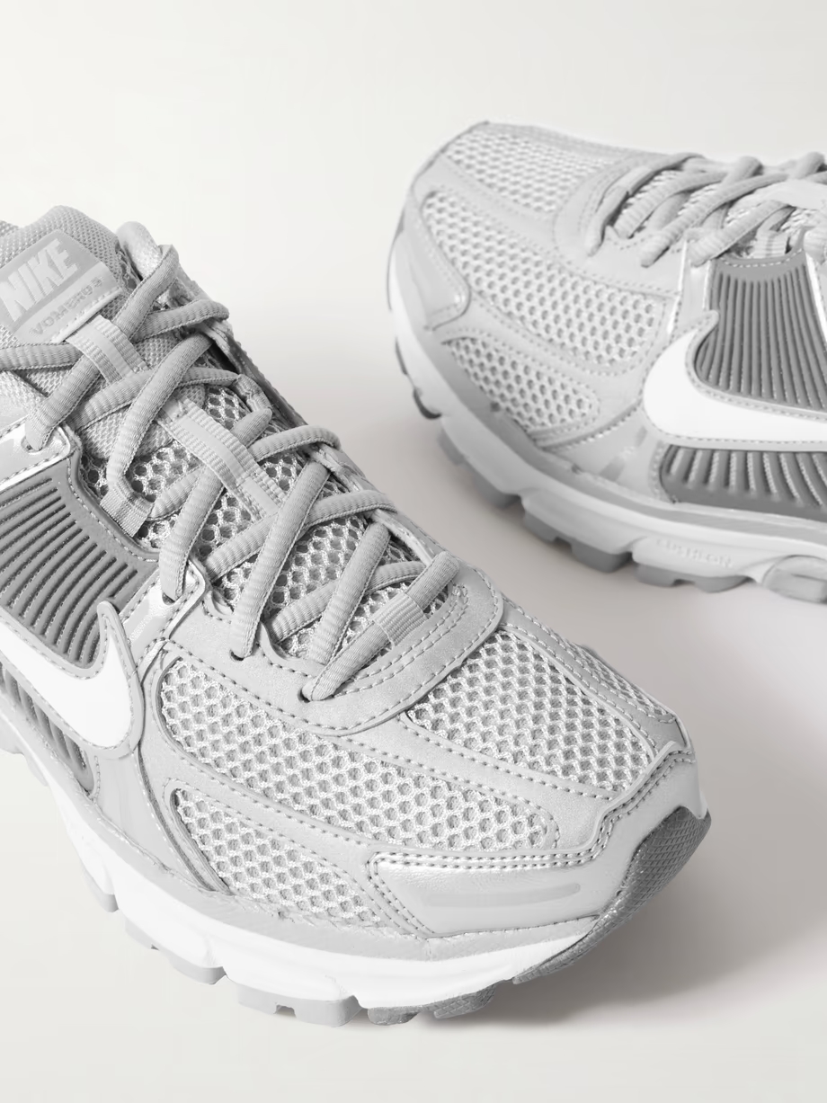 Zoom Vomero 5 metallic leather, rubber and mesh sneakers Zoom Vomero 5 metallic leather, rubber and mesh sneakers
