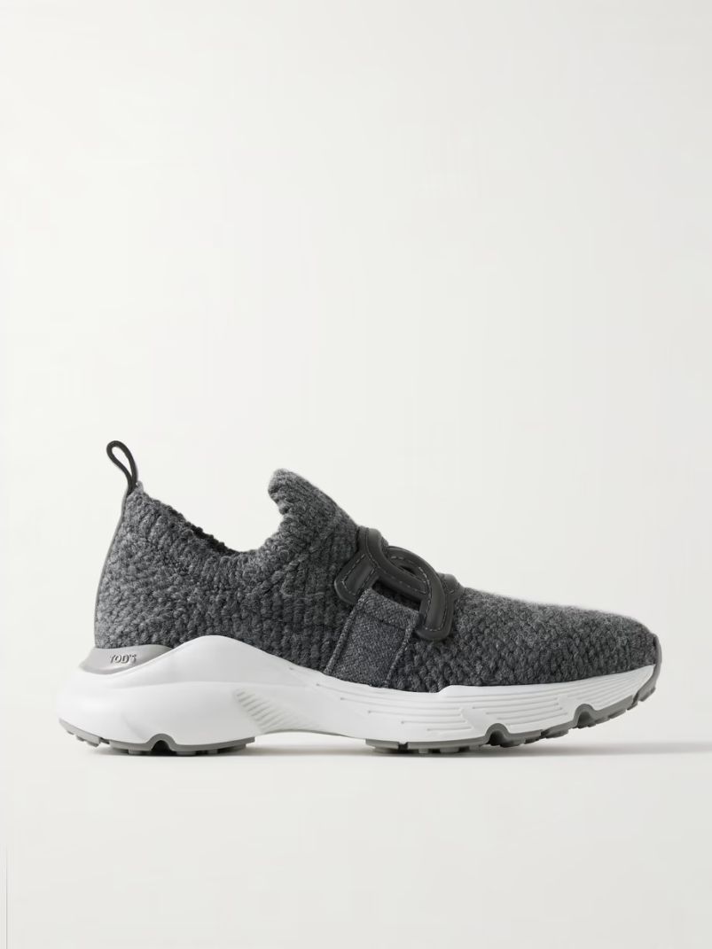 Kate rubber-trimmed wool-blend slip-on sneakers Kate rubber-trimmed wool-blend slip-on sneakers