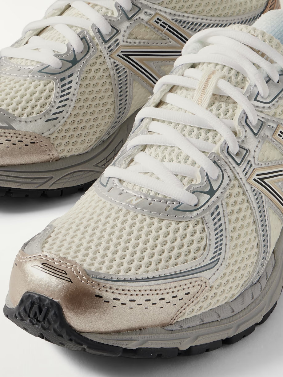 860v2 Ceres rubber and leather-trimmed mesh sneakers 860v2 Ceres rubber and leather-trimmed mesh sneakers