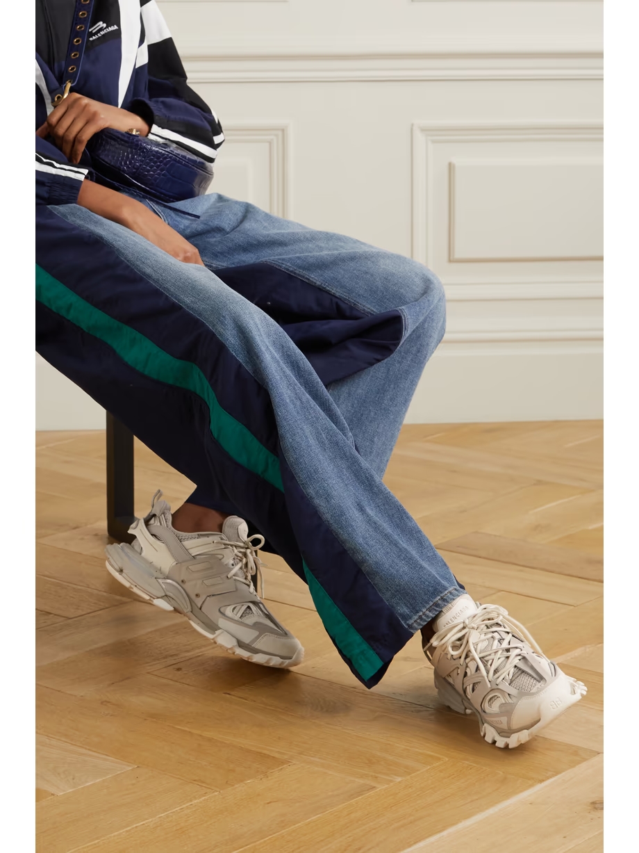 Track logo-detailed recycled mesh and rubber sneakers Track logo-detailed recycled mesh and rubber sneakers