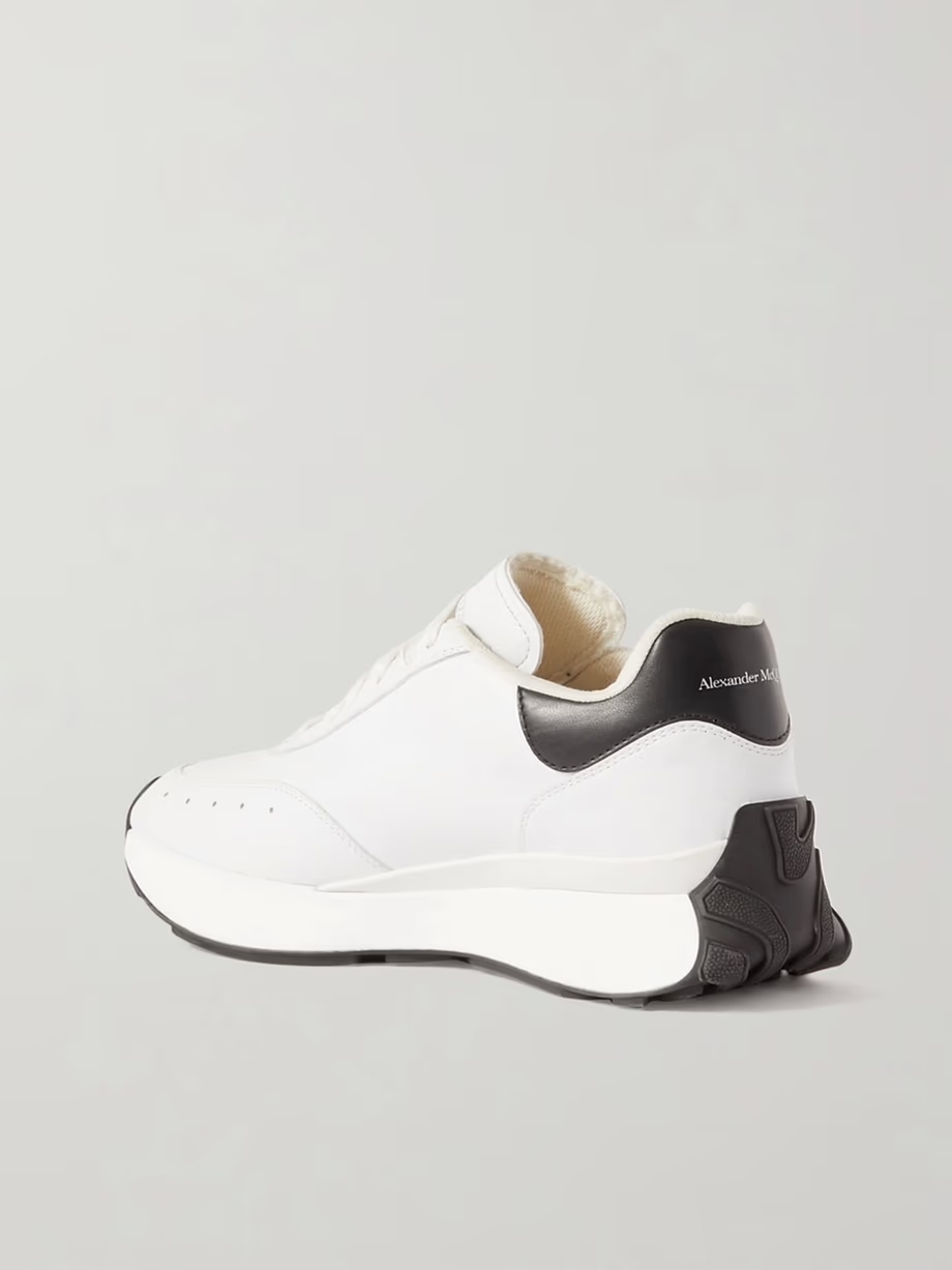 Sprint Runner embossed two-tone leather exaggerated-sole sneakers Sprint Runner embossed two-tone leather exaggerated-sole sneakers