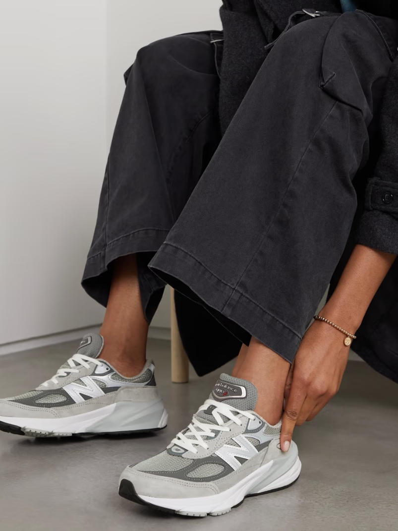 Made in USA 990V6 suede, leather and mesh sneakers Made in USA 990V6 suede, leather and mesh sneakers