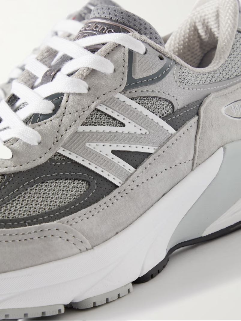 Made in USA 990V6 suede, leather and mesh sneakers Made in USA 990V6 suede, leather and mesh sneakers