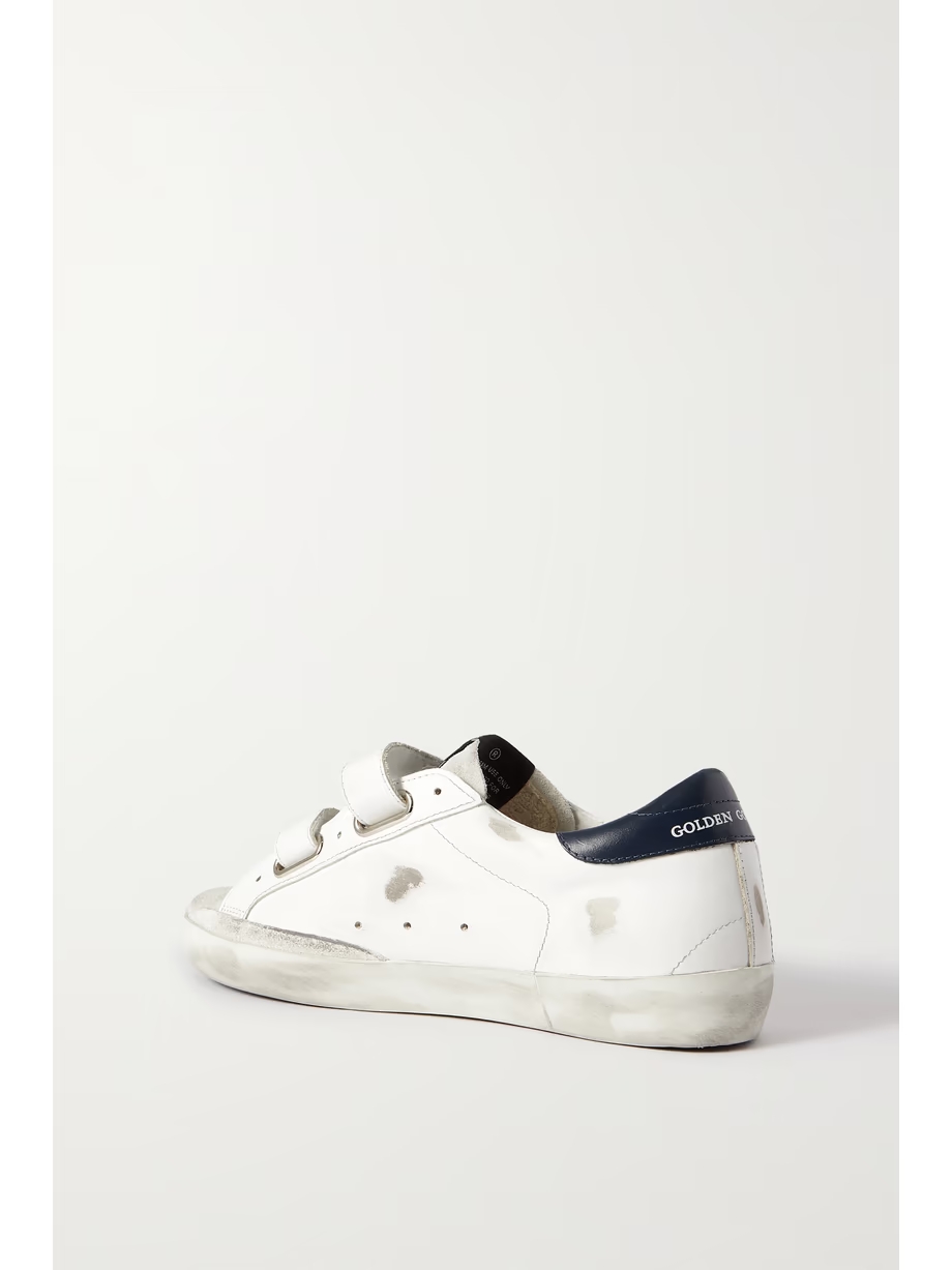 Old School distressed leather sneakers Old School distressed leather sneakers