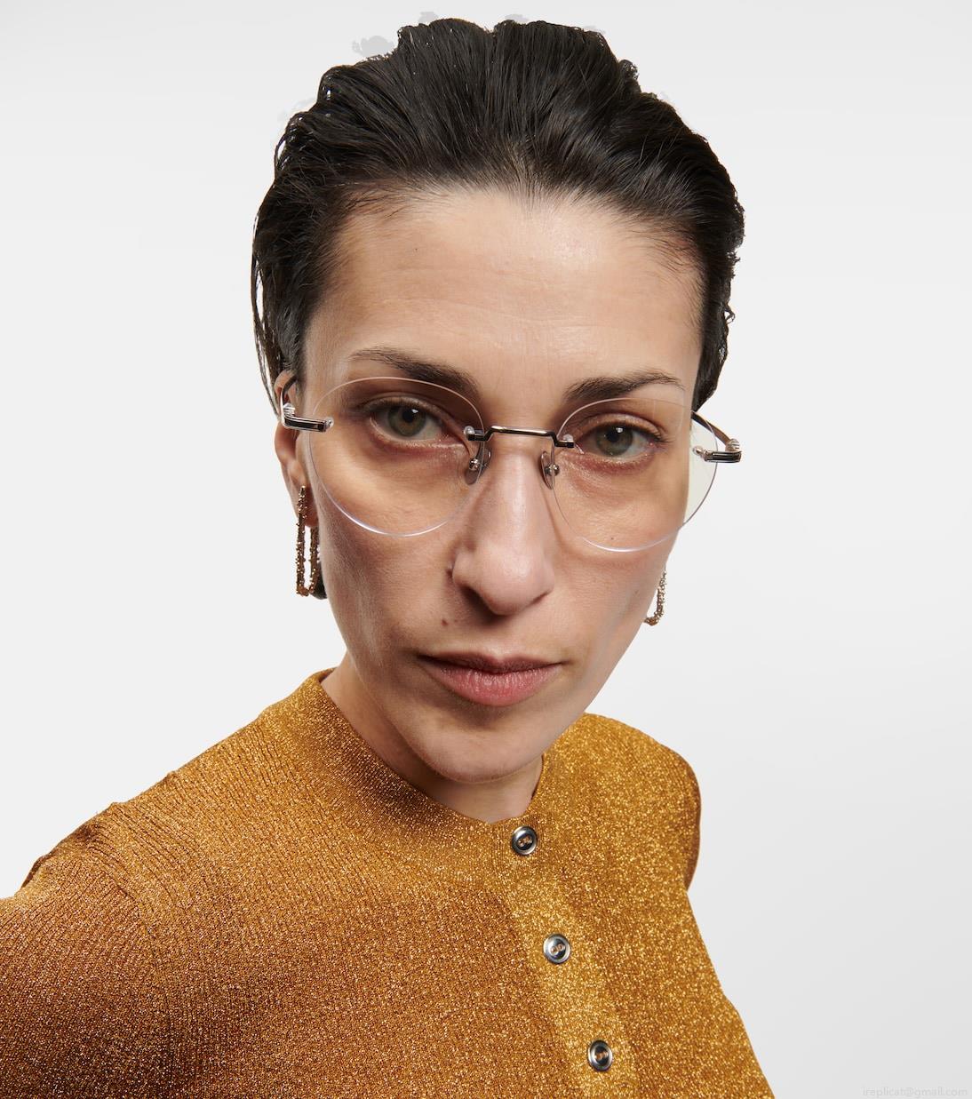 Cartier Eyewear CollectionPasha de Cartier round glasses Cartier Eyewear CollectionPasha de Cartier round glasses