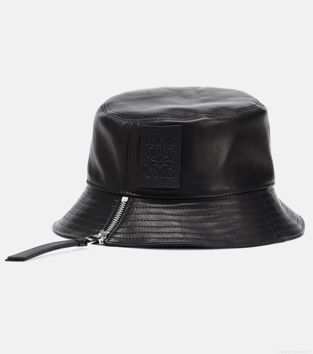 LoeweLeather bucket hat LoeweLeather bucket hat