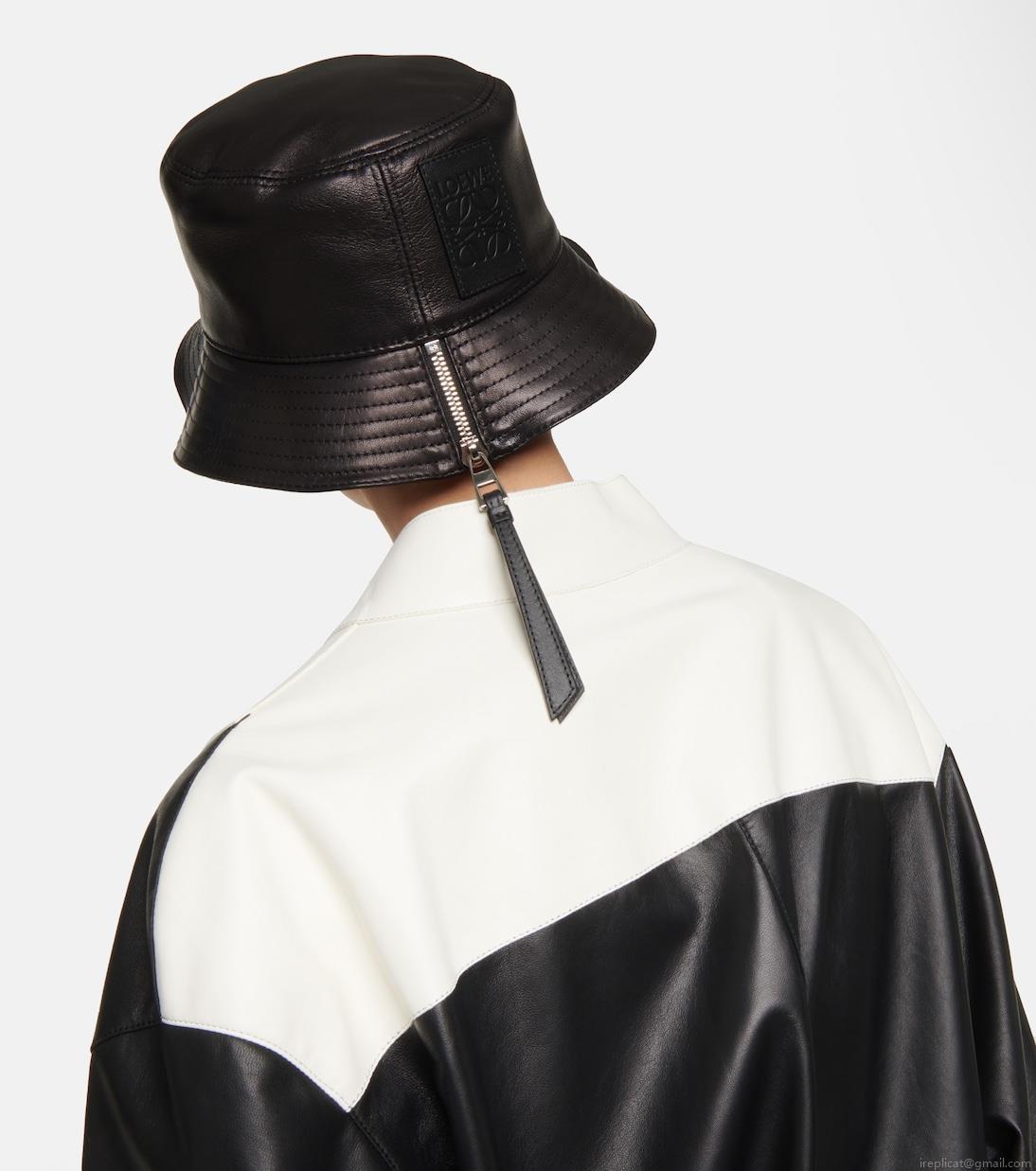 LoeweLeather bucket hat LoeweLeather bucket hat