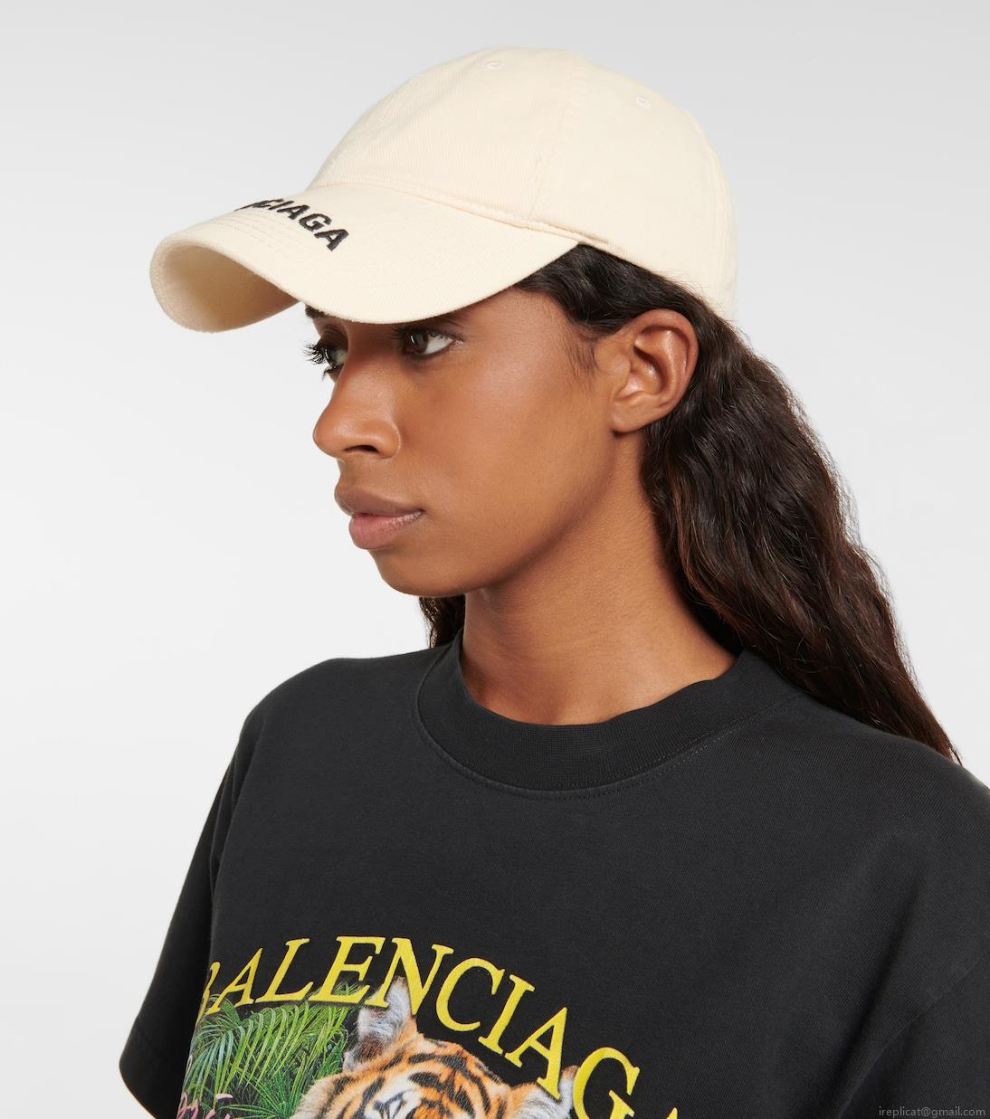 BalenciagaLogo cotton baseball cap BalenciagaLogo cotton baseball cap