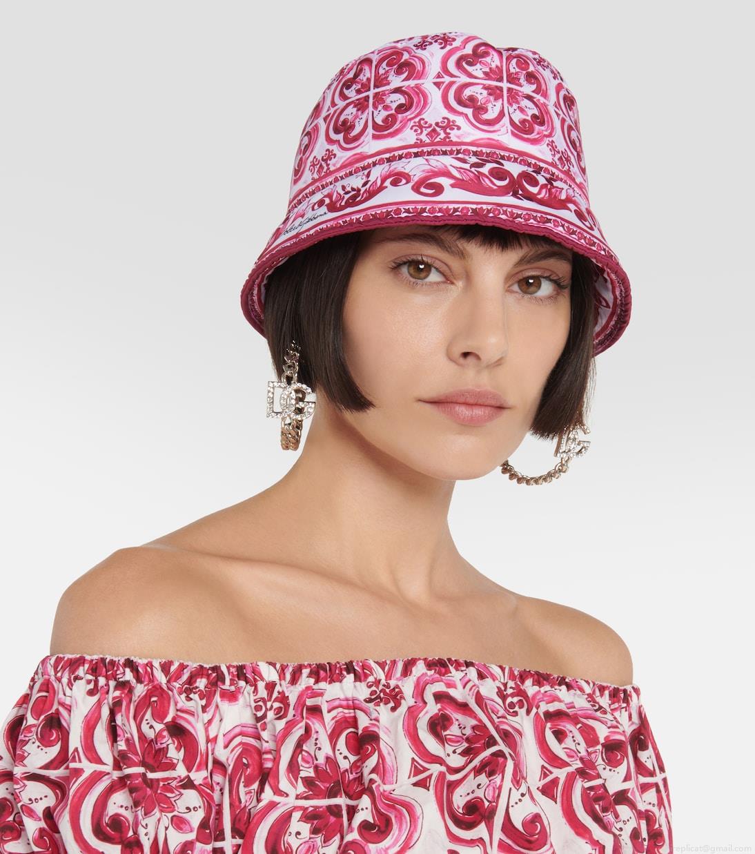 Dolce&GabbanaMajolica printed bucket hat Dolce&GabbanaMajolica printed bucket hat