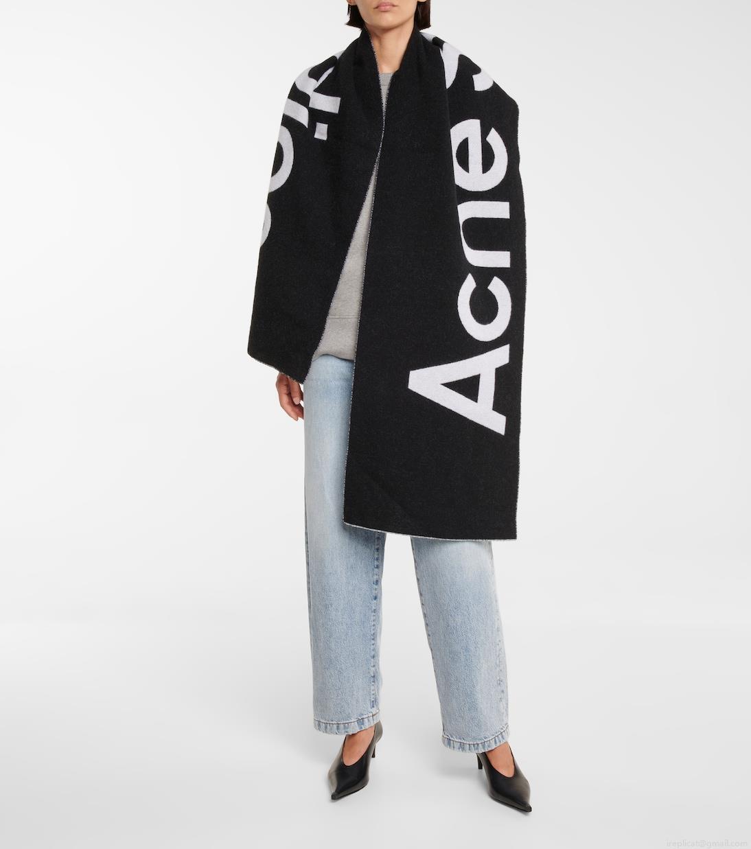 Acne StudiosToronty wool-blend jacquard scarf Acne StudiosToronty wool-blend jacquard scarf