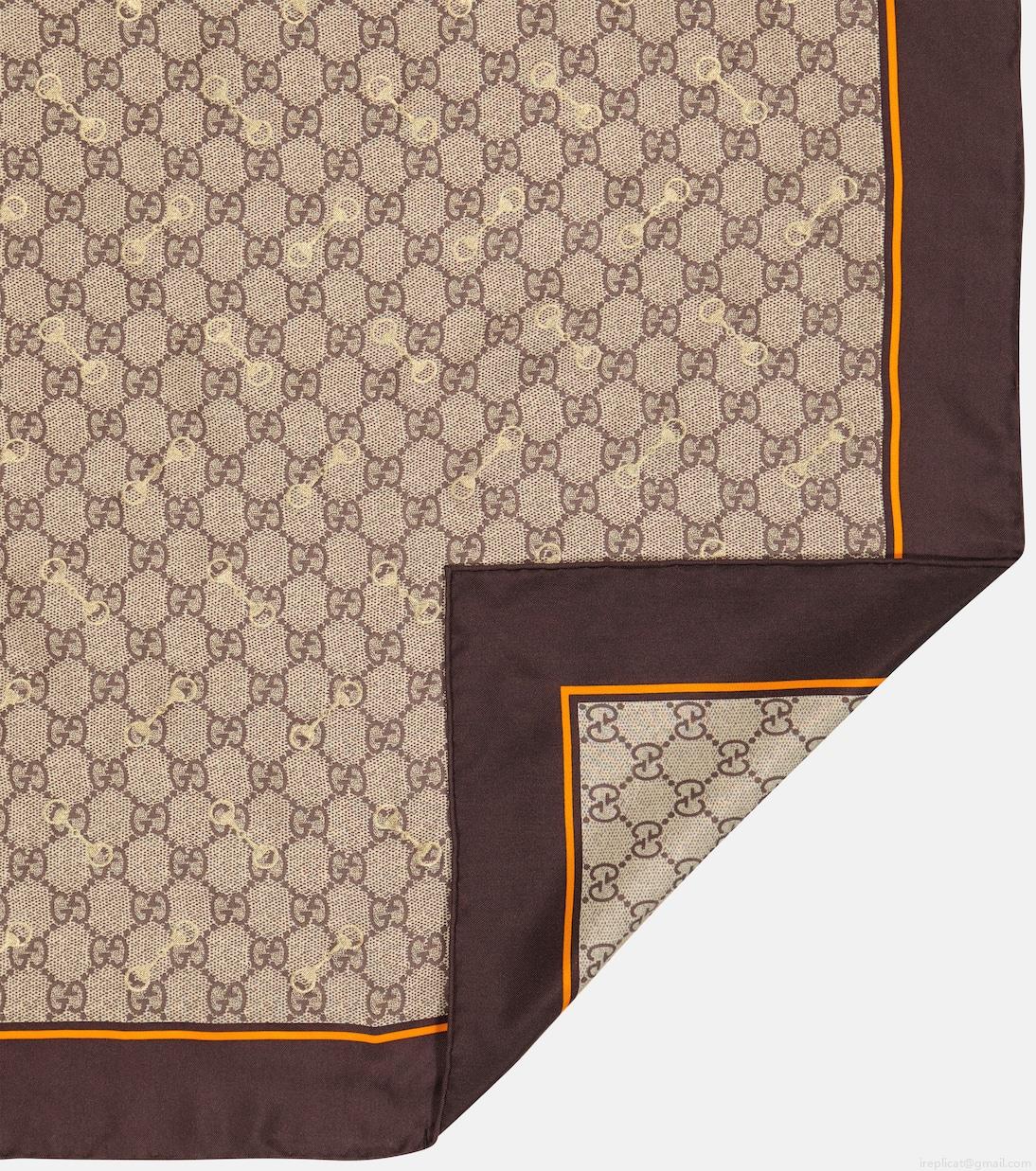 GucciGG printed silk scarf GucciGG printed silk scarf