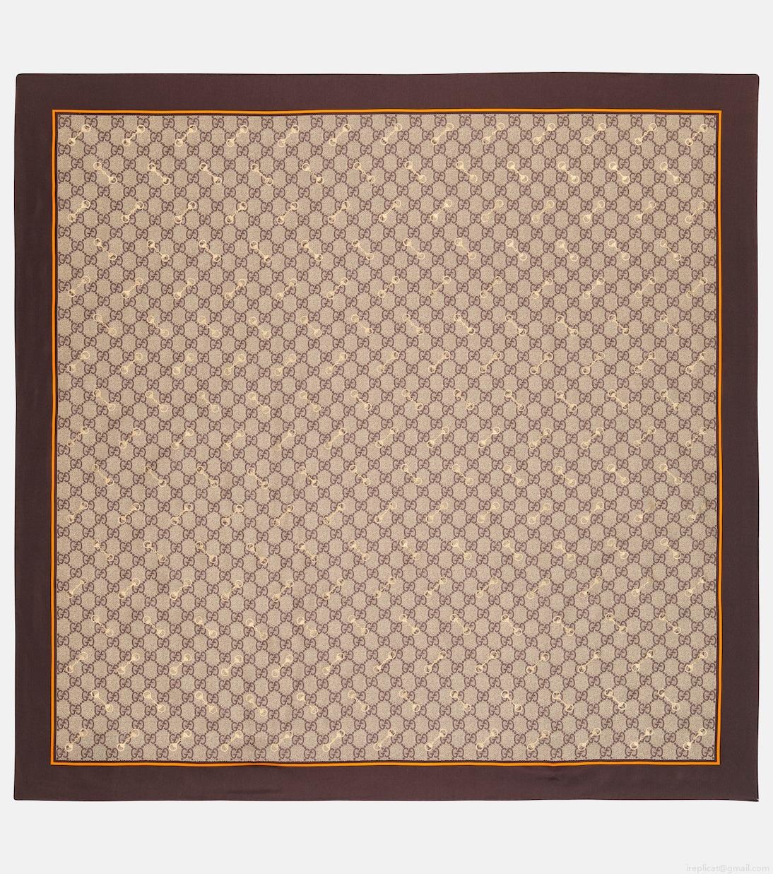 GucciGG printed silk scarf GucciGG printed silk scarf