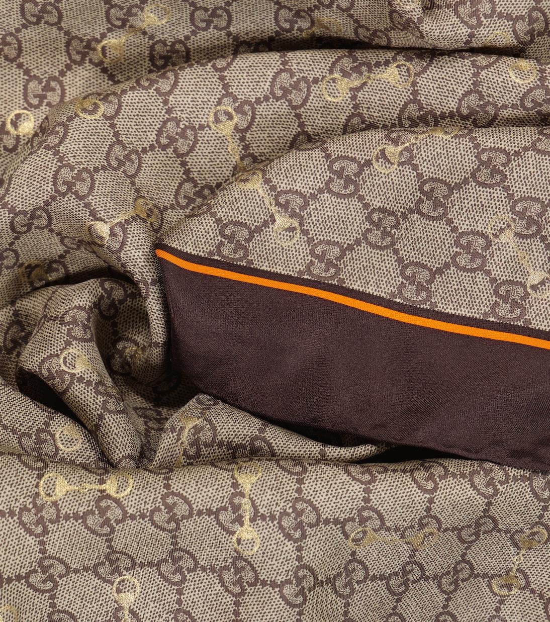 GucciGG printed silk scarf GucciGG printed silk scarf