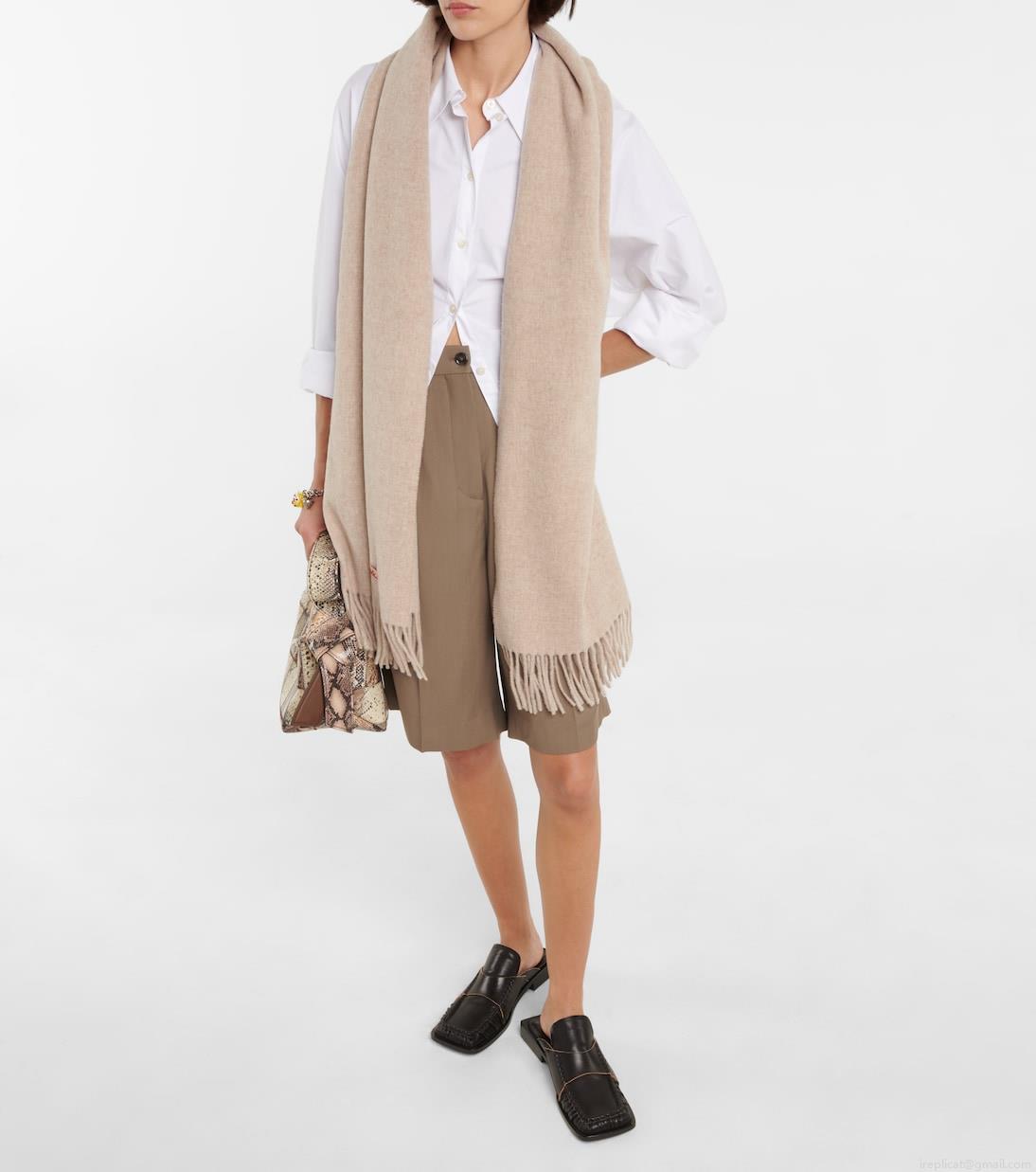 Acne StudiosCanada fringed wool scarf Acne StudiosCanada fringed wool scarf