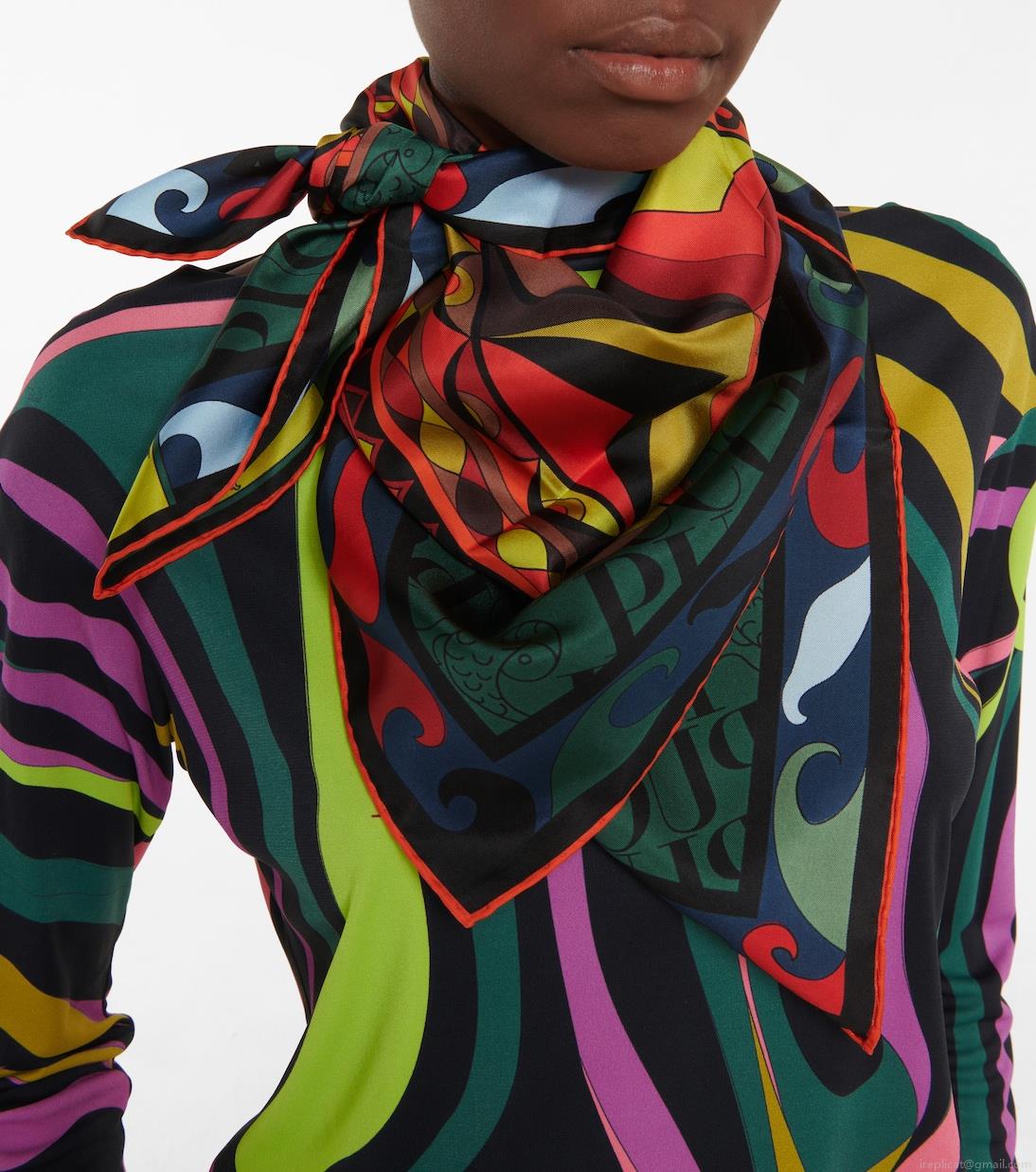 PucciPrinted silk twill scarf PucciPrinted silk twill scarf