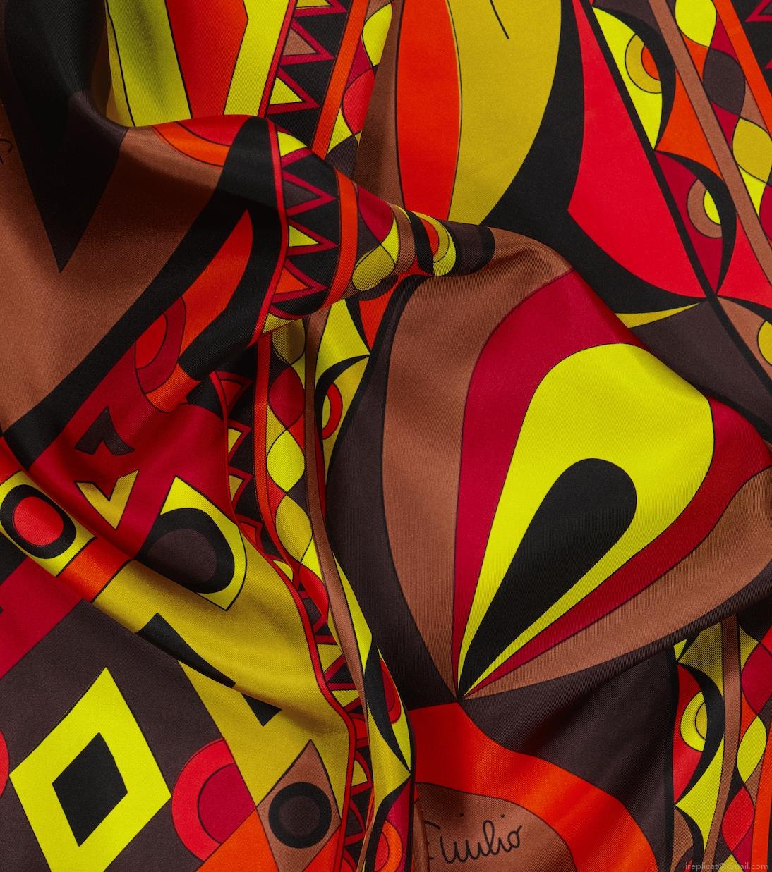 PucciPrinted silk twill scarf PucciPrinted silk twill scarf