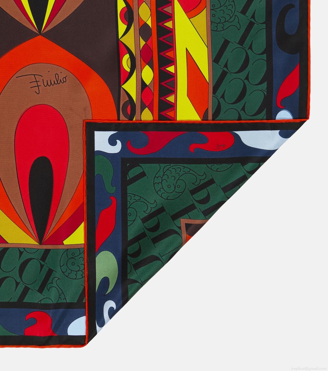 PucciPrinted silk twill scarf PucciPrinted silk twill scarf