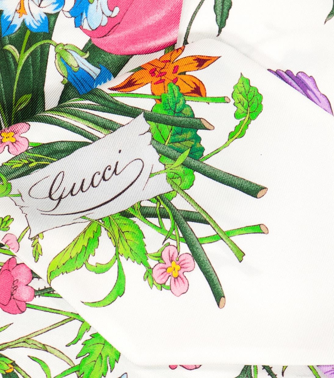 GucciFloral silk scarf GucciFloral silk scarf