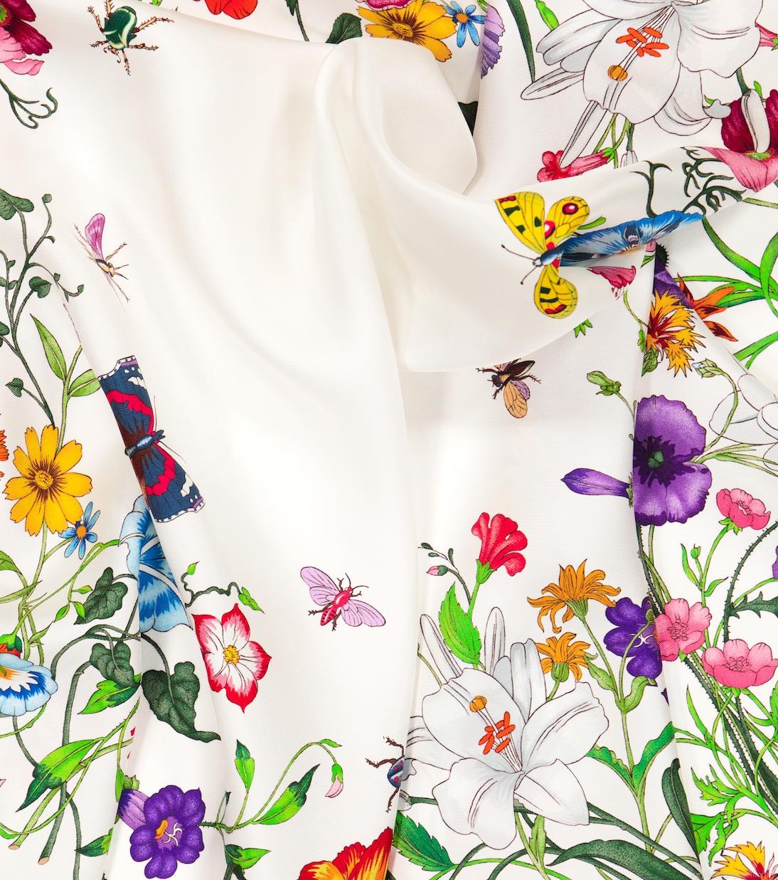 GucciFloral silk scarf GucciFloral silk scarf