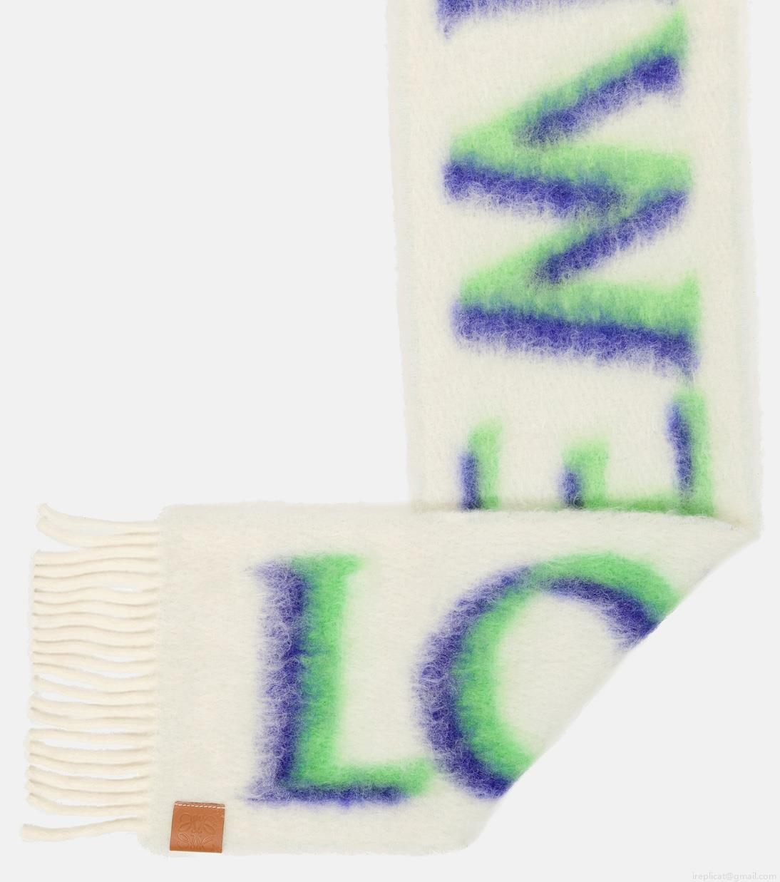 LoeweIntarsia wool-blend scarf LoeweIntarsia wool-blend scarf