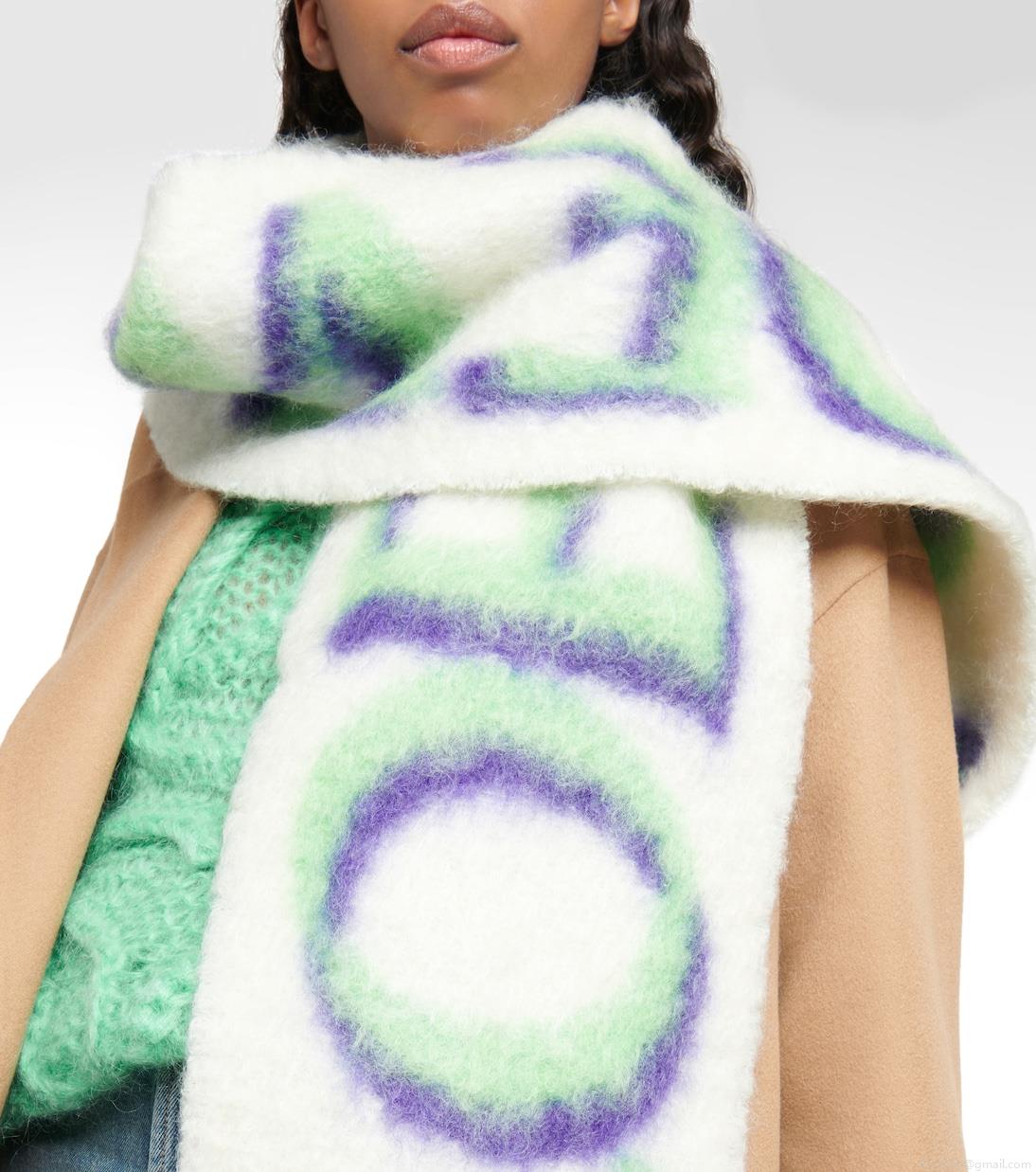 LoeweIntarsia wool-blend scarf LoeweIntarsia wool-blend scarf