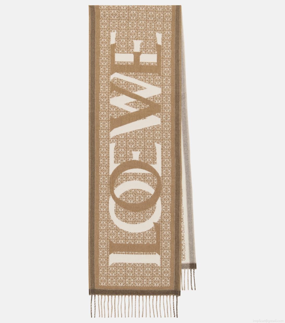 LoeweLove wool and cashmere scarf LoeweLove wool and cashmere scarf