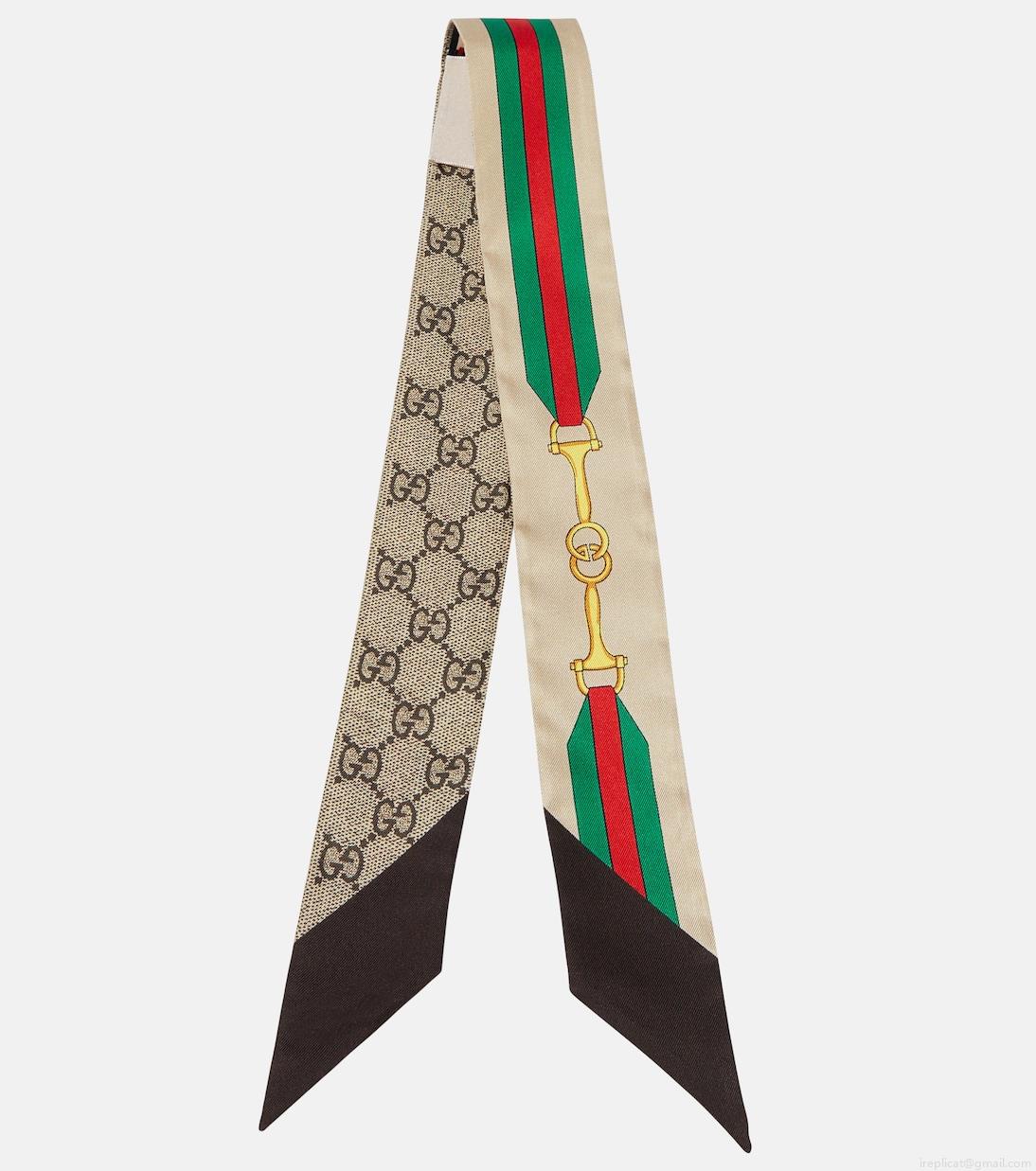 GucciGG printed silk scarf GucciGG printed silk scarf