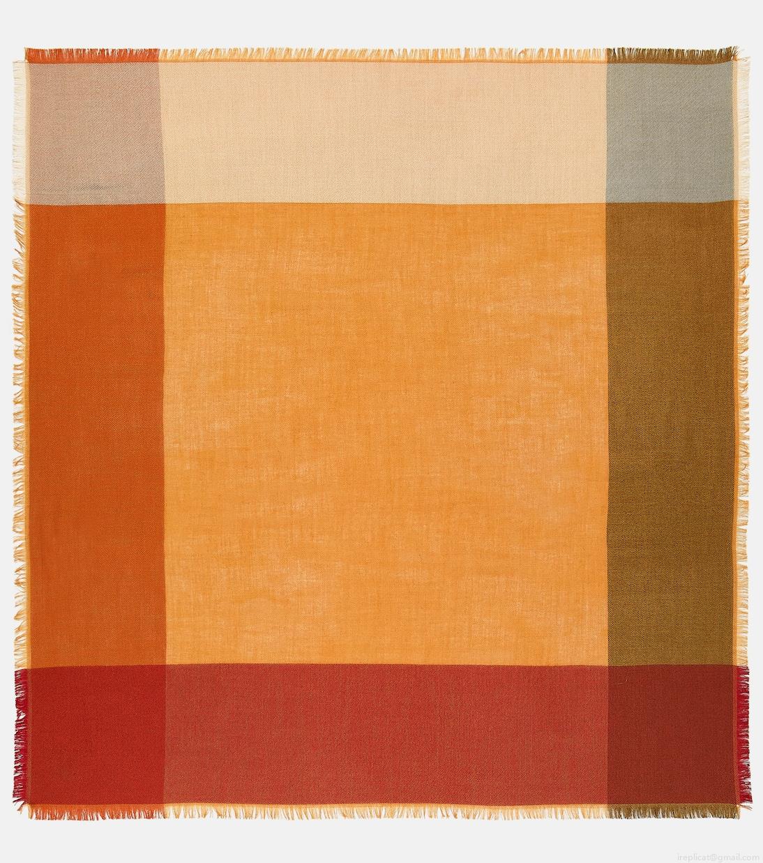 Loro PianaQuadrilatero del Silenzio cashmere and silk scarf Loro PianaQuadrilatero del Silenzio cashmere and silk scarf