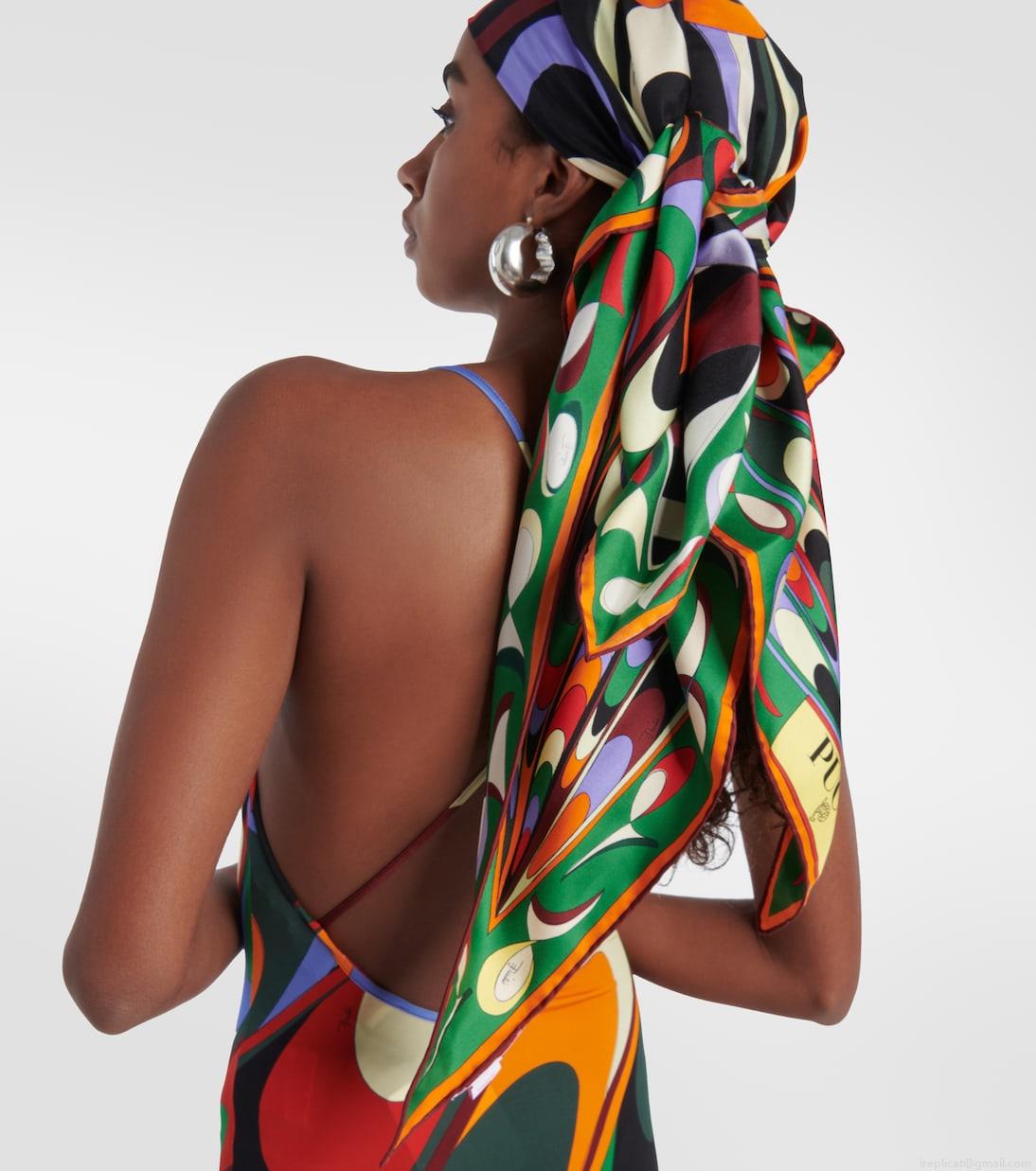 PucciPatchwork silk twill scarf PucciPatchwork silk twill scarf