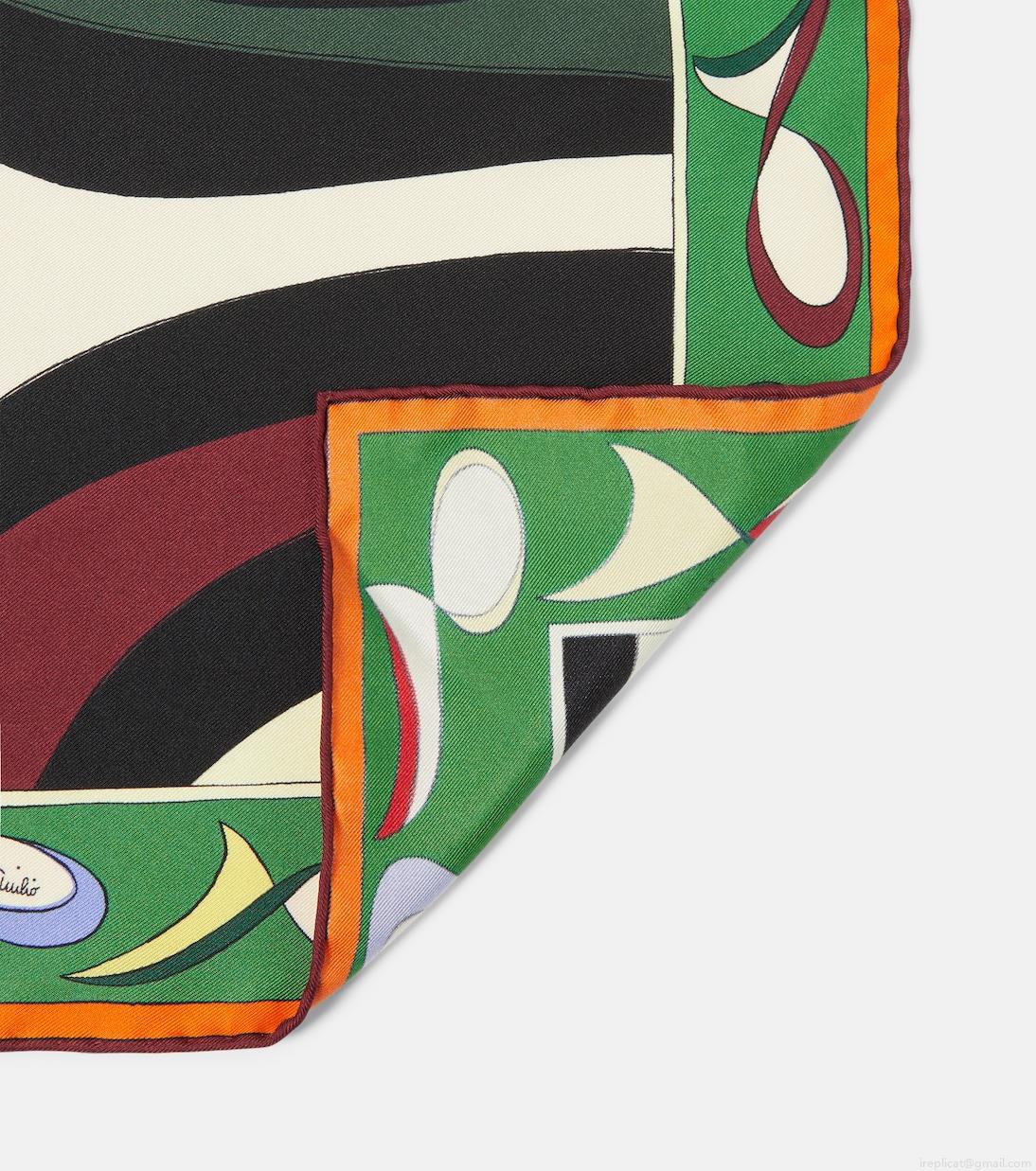 PucciPatchwork silk twill scarf PucciPatchwork silk twill scarf