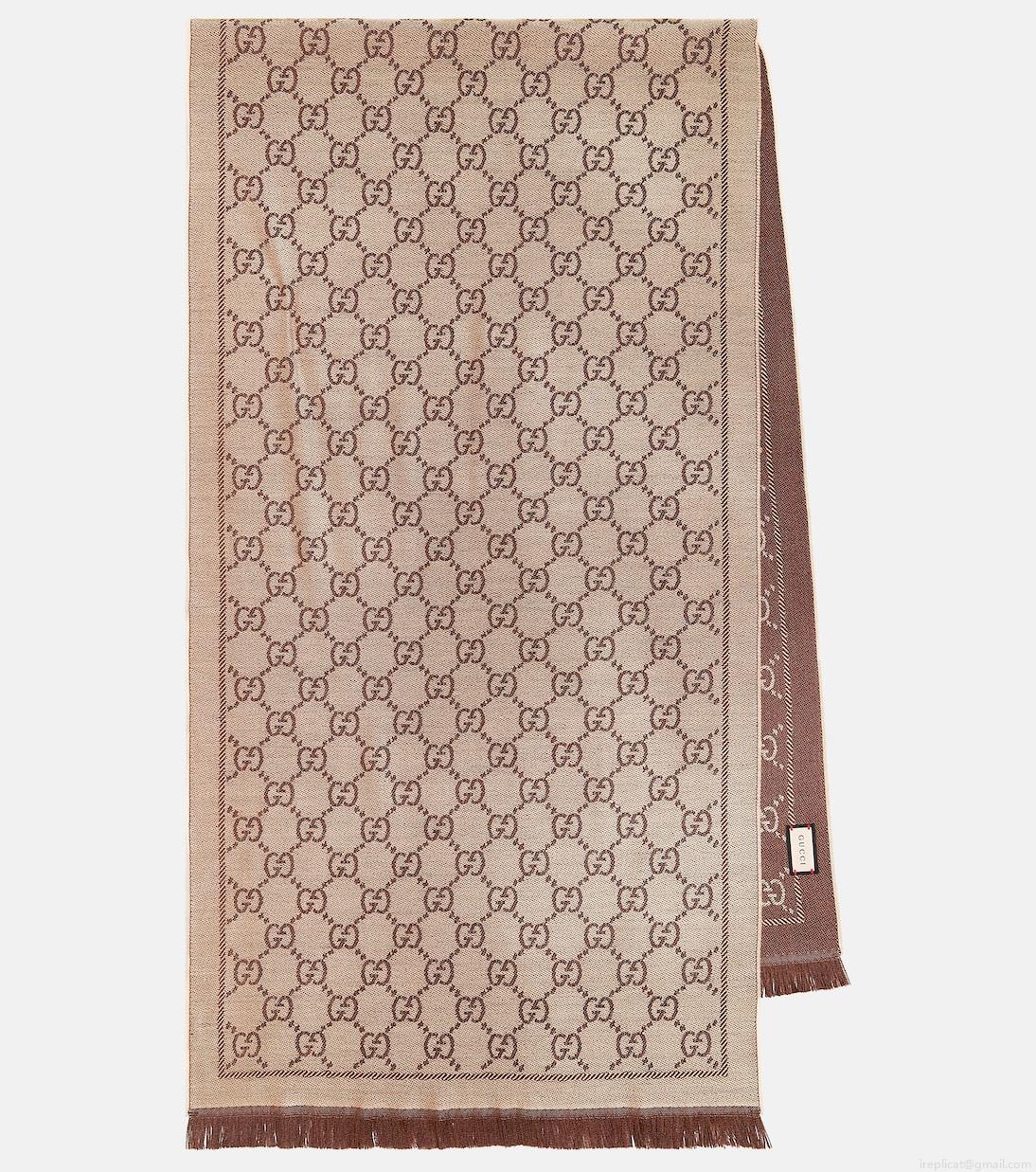 GucciGG wool jacquard scarf GucciGG wool jacquard scarf