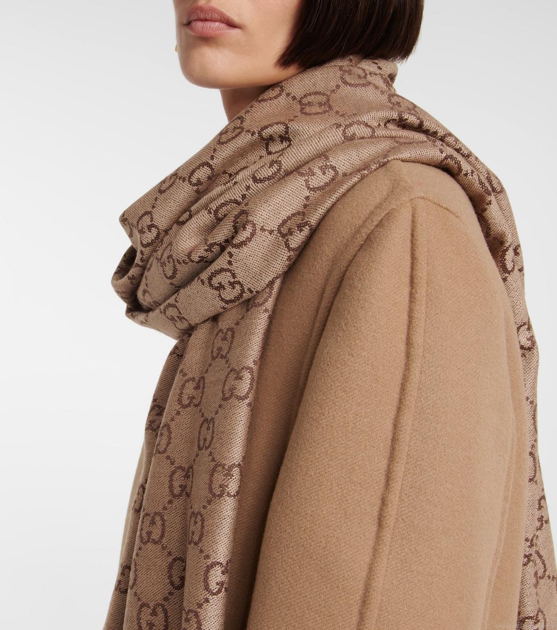 GucciGG wool jacquard scarf GucciGG wool jacquard scarf