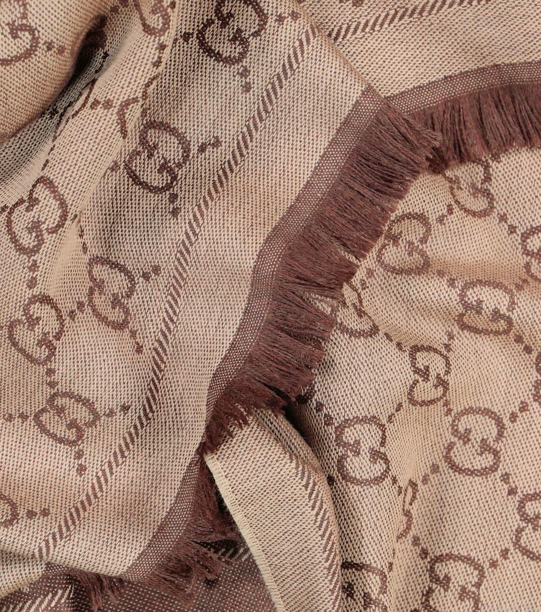 GucciGG wool jacquard scarf GucciGG wool jacquard scarf