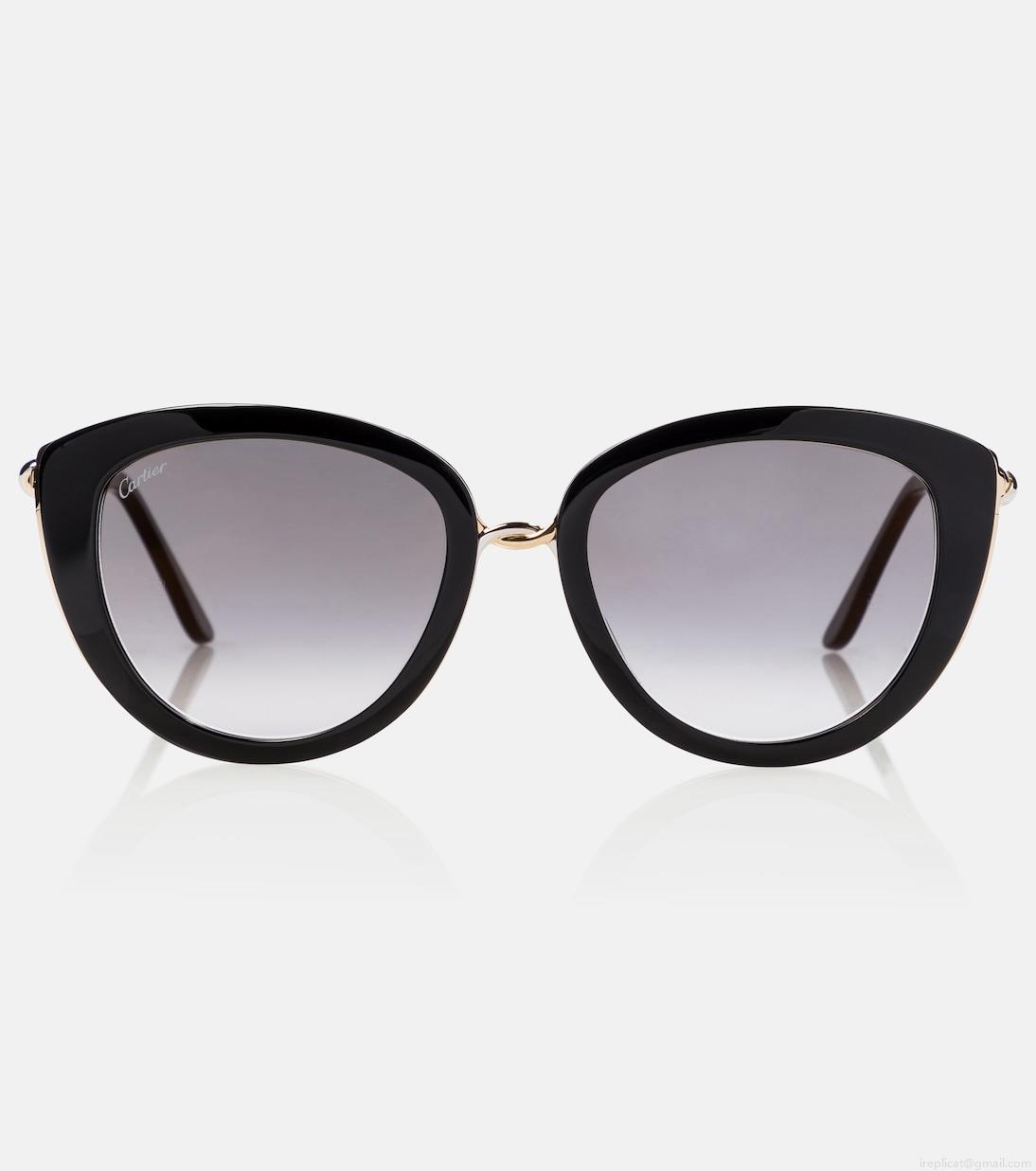 Cartier Eyewear CollectionTrinity cat-eye sunglasses Cartier Eyewear CollectionTrinity cat-eye sunglasses
