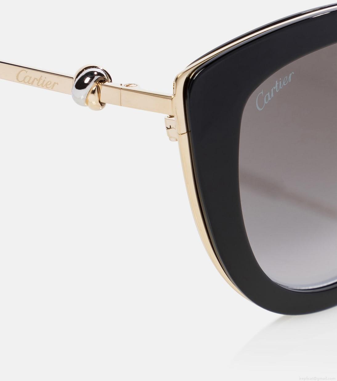 Cartier Eyewear CollectionTrinity cat-eye sunglasses Cartier Eyewear CollectionTrinity cat-eye sunglasses