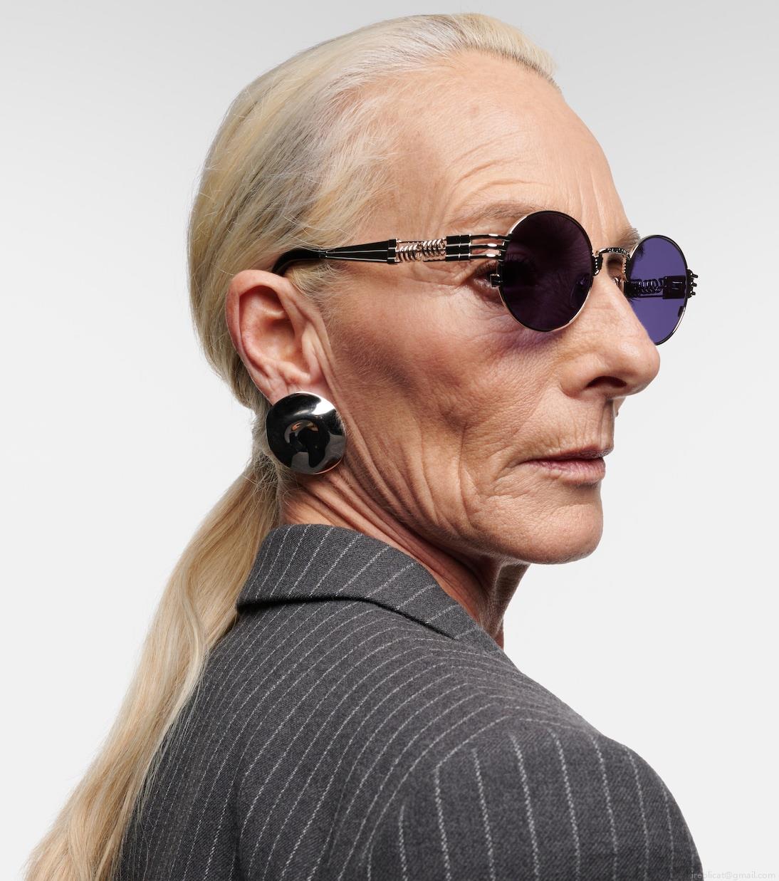 Jean Paul Gaultierx Karim Benzema round sunglasses Jean Paul Gaultierx Karim Benzema round sunglasses