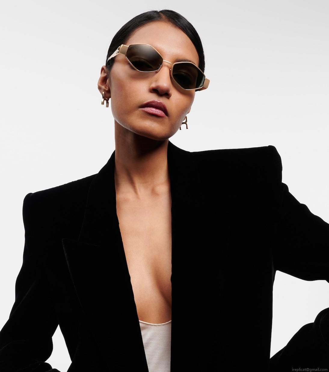 Celine EyewearTriomphe geometric sunglasses Celine EyewearTriomphe geometric sunglasses