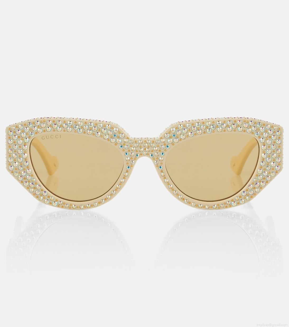 GucciEmbellished oval sunglasses GucciEmbellished oval sunglasses