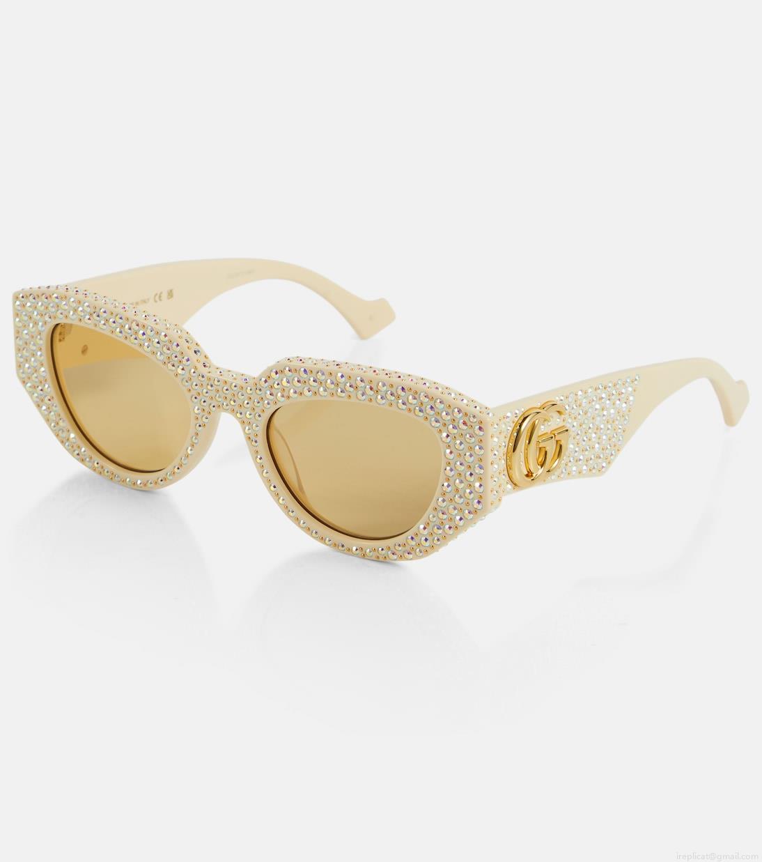 GucciEmbellished oval sunglasses GucciEmbellished oval sunglasses