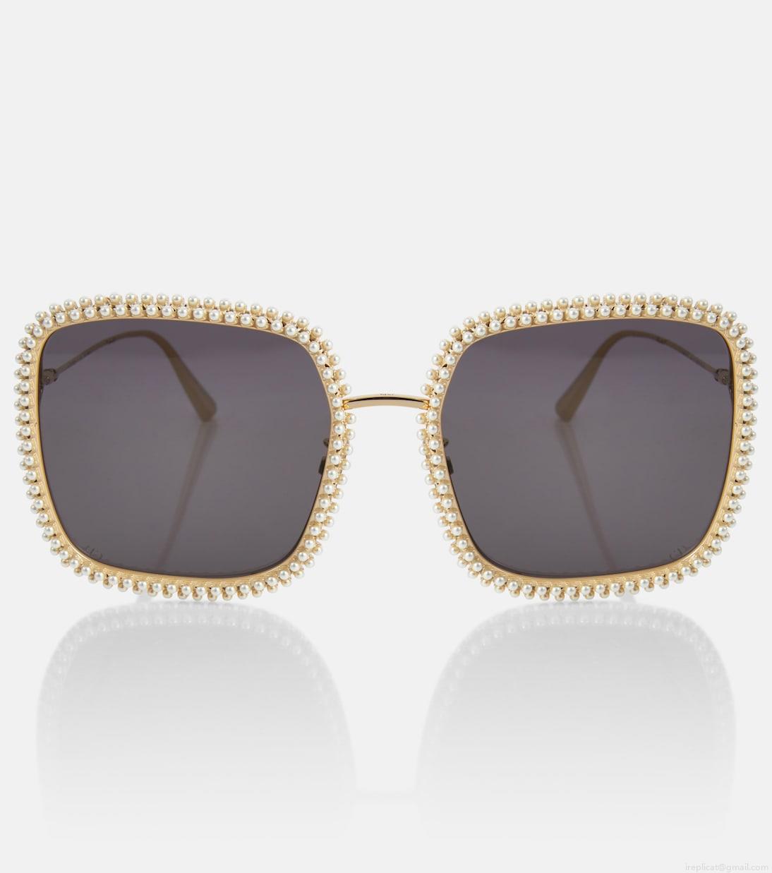 Dior EyewearMissDior S2U embellished square sunglasses